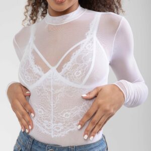 Blusa Tule Branca